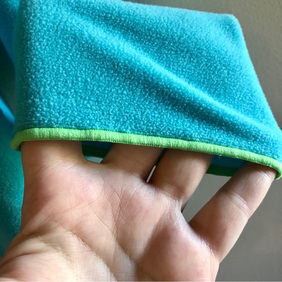 NWOT HUE Turquoise Fleece Long Sleeve Shirt - Picture 3 of 6